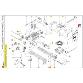 Накладка 12023675 (Z712936000) на пульт управл. д/машины посудом. Fagor, серии AD купить в Е.Маркет