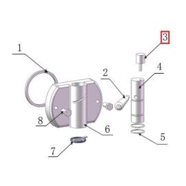 Ось #3 д/штока раздаточного крана д/фризера д/мягкого мороженого EQTA серии ICB, мод. ICB-111F купить в Е.Маркет