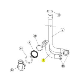 Патрубок помпы для пмм Apach 70021 купить в Е.Маркет