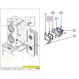 Прокладка для плафона внутреняя 12023532 (T303027000) для печи пароконвекционной Fagor купить в Е.Маркет