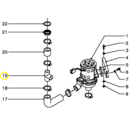 Тройник Z740905 для посудомоечных машин серии FI купить в Е.Маркет
