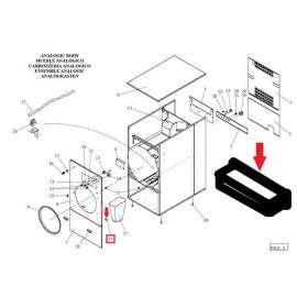 Фиксатор магнитный (защёлка) 12035257 (DO1FB03075) для дверцы д/машины сушильной FAGOR серии SR купить в Е.Маркет