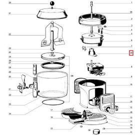 Фланец мотор-редуктор 22001-00001 для аппарата для приготовления горячего шоколада типа Scirocco купить в Е.Маркет