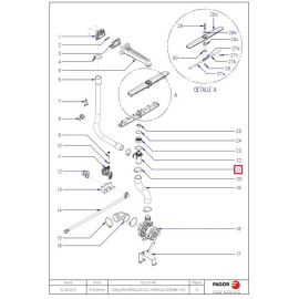 Фитинг резьбовой Т-образный 12135783 для машины посудомоечной FAGOR, серии CO купить в Е.Маркет