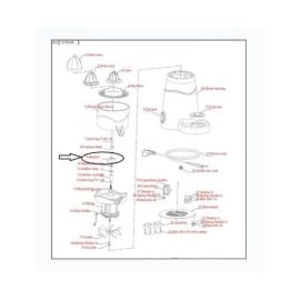 Фартук защитный #9 для соковыжималки т.м. EKSI, серии J купить в Е.Маркет