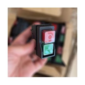 Кнопка электромагнитная сдвоенная "ПУСК-СТОП" YH02-A Foodatlas купить в Е.Маркет