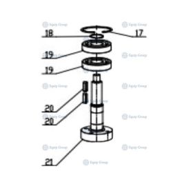 Вал в сборе для тестомеса Hurakan HKN-20SN купить в Е.Маркет