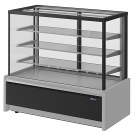 Витрина кондитерская KAYMAN K-ВК-900 квадро серебро купить в Е.Маркет