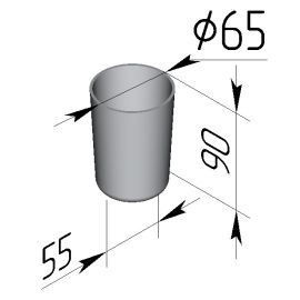 Форма хлебная алюм. литая Спика круглая "ромовая баба" (65х55х90 мм) купить в Е.Маркет