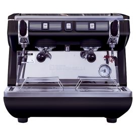 Кофемашина Nuova Simonelli Appia Life Compact 2 Gr S черная, высокие группы, экономайзер, полуавтомат купить в Е.Маркет