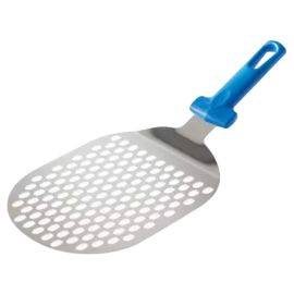 Лопатка для пиццы перфорированная GiMetal AC-STP81F с изогнутой овальной головкой 17,5х21 см (нерж. сталь, рукоятка пластик) купить в Е.Маркет