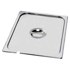 Крышка для гастроемкости Foodatlas GN-2/3 (354х325 мм) с отверстием для ложки, нерж. сталь купить в Е.Маркет