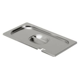 Крышка для гастроемкости Foodatlas GN-1/4 (265х162 мм) с отверстием для ложки, нерж. сталь купить в Е.Маркет