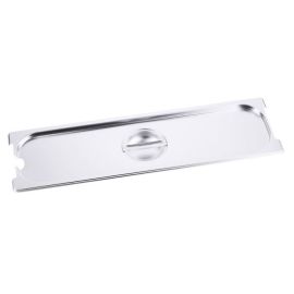 Крышка для гастроемкости Foodatlas GN-2/4 (530х162 мм) с отверстием для ложки, нерж. сталь купить в Е.Маркет
