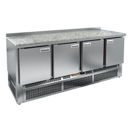 Стол холодильный HICOLD GNE 1111/TN с бортом камень купить в Е.Маркет