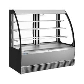 Витрина кондитерская KAYMAN KВК-1305М открытая люкс серая матовая купить в Е.Маркет