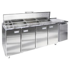 Стол холодильный для салатов Finist СХСс-600-4 (боковой холодильный агрегат) купить в Е.Маркет