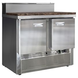 Стол холодильный для пиццы Finist СХСнпцг-700-2 (нижний холодильный агрегат) с гранитной столешницей купить в Е.Маркет