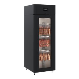 Шкаф холодильный POLAIR CS107 Salami blaсk черный, стеклянная дверь купить в Е.Маркет
