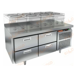 Стол морозильный HICOLD GN 22/BT LT SH с бортом купить в Е.Маркет