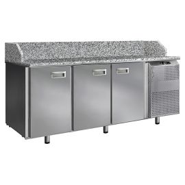 Стол холодильный для пиццы Finist СХСпцгб-700-3 (боковой холодильный агрегат) с гранитными столешницей и бортами купить в Е.Маркет