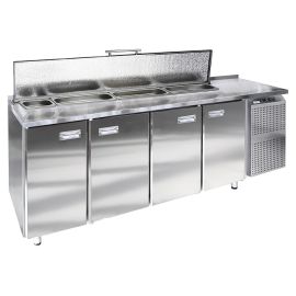 Стол холодильный для салатов Finist СХСс-700-4 (боковой холодильный агрегат) купить в Е.Маркет