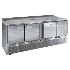 Стол холодильный для салатов Finist СХСнс-700-4 (нижний холодильный агрегат) купить в Е.Маркет