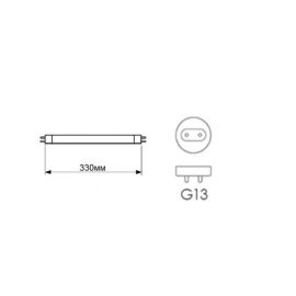 Лампа инсектицидная F10W T8 BL купить в Е.Маркет