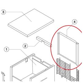 Задняя  панель C21215 для льдогенератора т.м. BREMA, серии TB купить в Е.Маркет