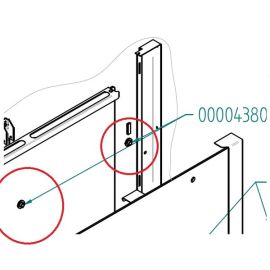 Проставка стекла 00004380 для печи конвекционной т.м. Tecnoeka мод. EKF 423 UP купить в Е.Маркет