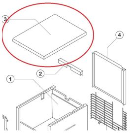 Верхняя крышка C22689 для льдогенератора т.м. BREMA, серии TB купить в Е.Маркет