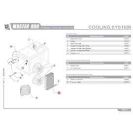 Конденсатор воздушный 20787 для льдогенератора серии MUSTER купить в Е.Маркет