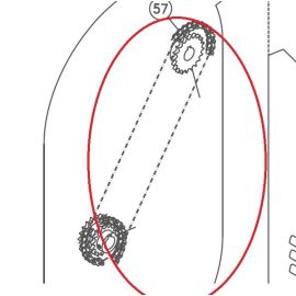 Цепь прижимного ролика 038051 для катков гладильных т.м. GMP купить в Е.Маркет