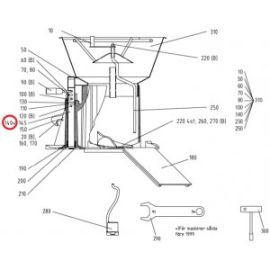 Шток 3094 д/машины д/резки овощей т.м. HALLDE мод. RG-400 купить в Е.Маркет