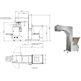 Загрузочное устройство автоматическое для подачи теста Sottoriva MP A 2000 купить в Е.Маркет