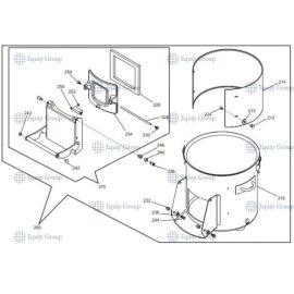Корпус в сборе для картофелечистки Sirman PPJ20 IV9800676 купить в Е.Маркет