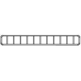 Разделитель для полок прямой H=85, G=470 (RAL 9010) купить в Е.Маркет