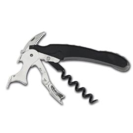 Открывалка Sanelli Ambrogio A1452000, нарзанник со штопором, черный купить в Е.Маркет