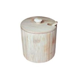 Сахарница бамбуковая с ложкой KM-BSJ-9 купить в Е.Маркет