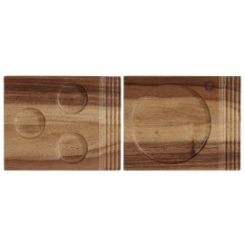 Блюдо деревянное 17,7х14,2см, двухстороннее, BUFFET WOOD ZCAWDBH11 купить в Е.Маркет