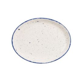 Блюдо овальное 25,4см, без борта, STONECAST HINTS, цвет INDIGO BLUE SHBID101 купить в Е.Маркет