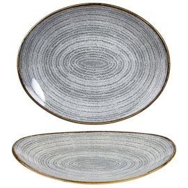 Блюдо овальное 27х22,9см, без борта, цвет STONE GREY, STUDIO PRINTS SPSGOP581 купить в Е.Маркет