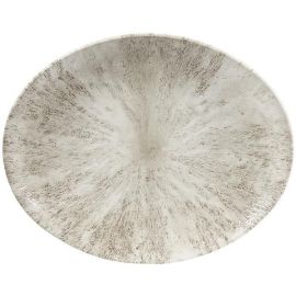 Блюдо овальное 31,7х25,5см, без борта, цвет STONE AGATE GREY, STUDIO PRINTS STAGOP121 купить в Е.Маркет