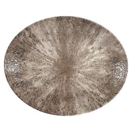 Блюдо овальное 31,7х25,5см, без борта, цвет STONE ZIRCON BROWN, STUDIO PRINTS STZBOP121 купить в Е.Маркет