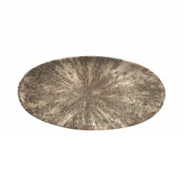 Блюдо овальное CHEFS 29,9х15см, без борта, цвет STONE ZIRCON BROWN, STUDIO PRINTS STZBOV301 купить в Е.Маркет