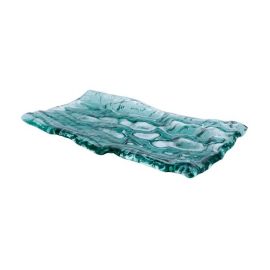 Блюдо презентационное стеклянное море зеленое 28х15см, MAR-GREEN XGLAS-2815V купить в Е.Маркет