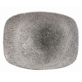 Блюдо прямоугольное CHEFS 26,1х20,2см, без борта, цвет RAKU QUARTZ BLACK, STUDIO PRINTS RKBQOBL31 купить в Е.Маркет