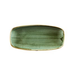 Блюдо прямоугольное CHEFS 26,9х12,7см, без борта, STONECAST, цвет SAMPHIRE GREEN SSGSXO101 купить в Е.Маркет