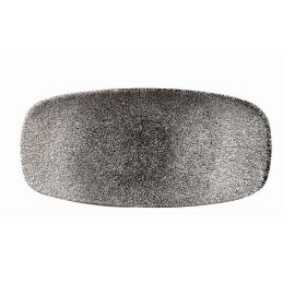 Блюдо прямоугольное CHEFS 26,9х12,7см, без борта, цвет RAKU QUARTZ BLACK, STUDIO PRINTS RKBQXO101 купить в Е.Маркет