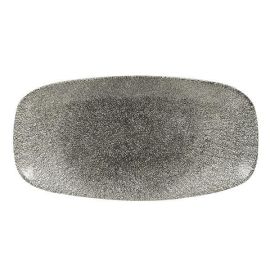 Блюдо прямоугольное CHEFS 35,5х18,9см, без борта, цвет RAKU QUARTZ BLACK, STUDIO PRINTS RKBQXO141 купить в Е.Маркет